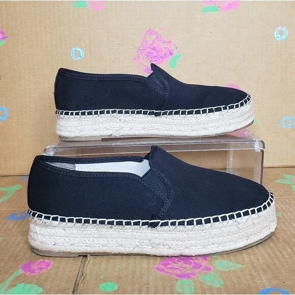 CIRCUS BY SAM EDELMAN CAMELLIA BLACK ESPADRILLE SHOES SIZE 8.5 - Picture 2 of 10